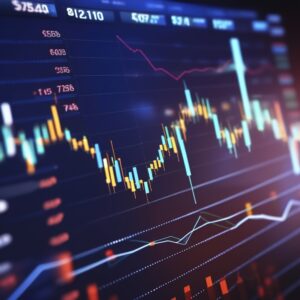 stock market chart candlestick pattern