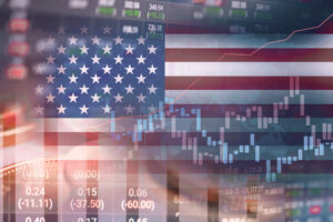 stock market investment trading financial coin america usa flag