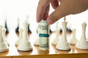 closeup of man making move in chess game with twis 2023 11 27 05 28 43 utc