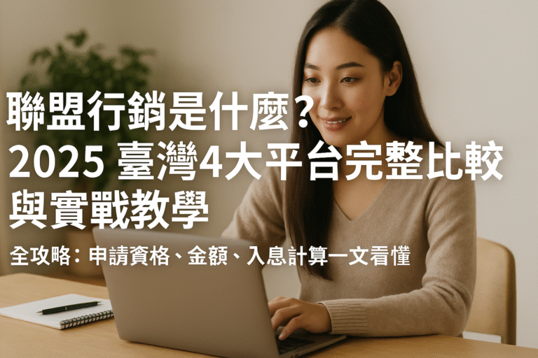 聯盟行銷是什麼？2025臺灣4大平台完整比較與實戰教學