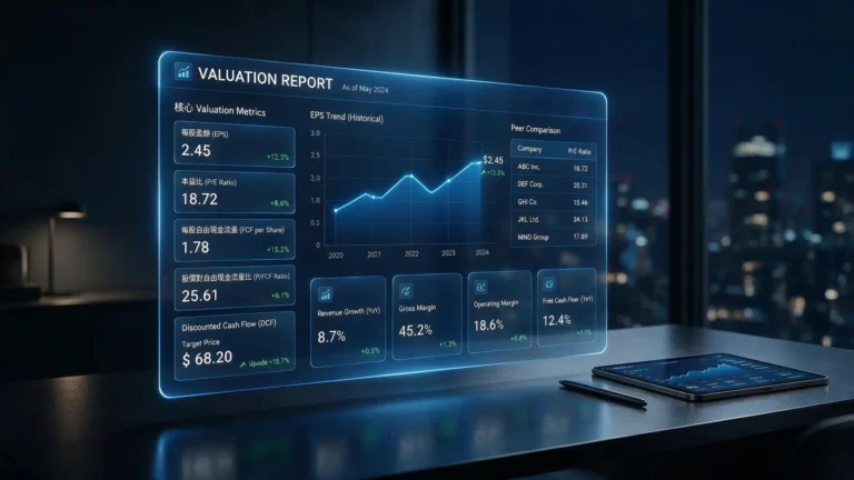 EPS 與本益比 PE Ratio 完全指南：從計算公式到估值應用
